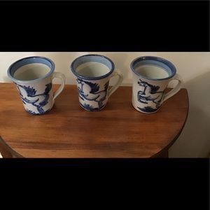 Lot of 3 M A Hadley Whoa Horse mugs